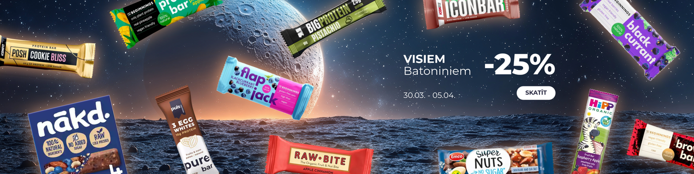 Batoniņiem -25% atlaides!