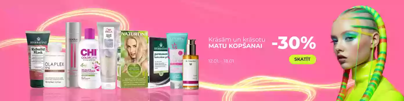 Matu krāsām un to kopšanai -30%