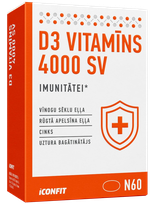 ICONFIT D3 Vitamin 4000 SV kapsulas, 60 gab.