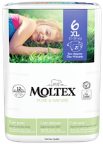MOLTEX Eco Pure & Nature 6 XL (13-18 kg) autiņbiksītes, 21 gab.