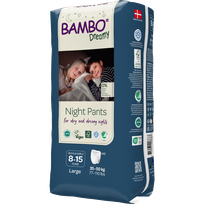 BAMBO Nature Dreamy Night Pants, 8-15 gadi, 35-50 kg biksītes, 10 gab.