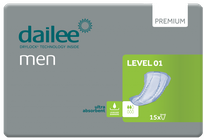 DAILEE Men Premium Level 1 uroloģiskie ieliktņi, 15 gab.