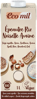 ECOMIL Bio Spelt Rice, Oat, Hazelnut dzēriens, 1000 ml