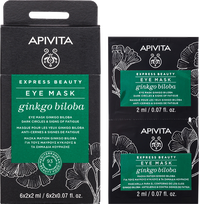 APIVITA Express Beauty Dark Circles & Signs of Fatigue (2 ml) maska ādai ap acīm, 2 gab.