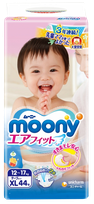 MOONY XL (12-17kg) autiņbiksītes, 44 gab.