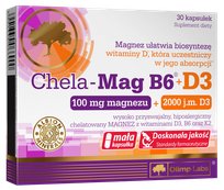 OLIMP LABS Chela Mag B6 +D3 kapsulas, 30 gab.