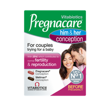 PREGNACARE   Him & Her Conception tabletes, 60 gab.