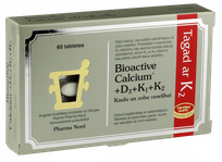PHARMA NORD BIOACTIVE CALCIUM D3 K1 K2 tabletes, 60 gab.