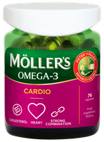 MOLLERS Omega-3 Cardio kapsulas, 76 gab.