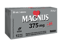 VITABALANS Magnijs 375 mg + B6 tabletes, 30 gab.