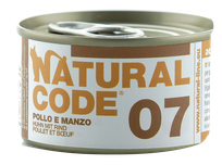 NATURAL CODE 07 Vista Un Liellops konservi kaķiem, 85 g