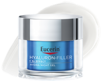 EUCERIN Hyaluron-Filler +3x Effect Mitrinošs Nakts sejas krēms, 50 ml