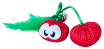PETSTAGES Dental Cherries, Sarkana rotaļlieta, 1 gab.