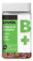 LIVOL  Extra B Vitamīnu Komplekss tabletes, 60 gab.