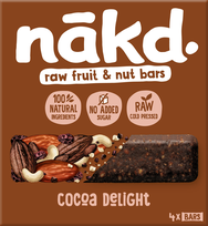 NAKD Cocoa Delight 35g batoniņš, 4 gab.