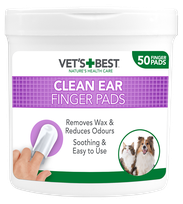 VET'S BEST Clean Ear Finger uzpirksteņi ausu tīrīšanai, 50 gab.