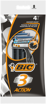 BIC 3 Action vienreizlietojamie skuvekļi, 4 gab.