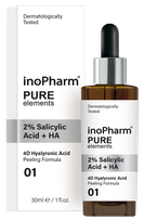 INOPHARM 2% Salicylic Acid + HA pīlings, 30 ml