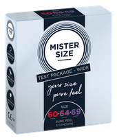 MISTER SIZE 3 izmēri 60-64-69 prezervatīvi, 3 gab.