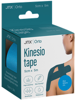JONAX Orto 5 cm x 5 m (zils) kinezioloģiskais teips, 1 gab.