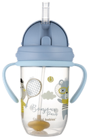 CANPOL BABIES Bonjour Paris, 6m+, blue mācību krūzīte, 270 ml