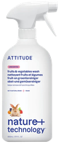 ATTITUDE Bez Smaržas, Ekoloģisks, Augļu Un Dārzeņu mazgāšanas līdzeklis, 800 ml