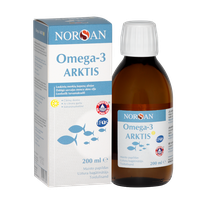 NORSAN Omega-3 Arktis Ar D3 Vitamīnu (Citronu Garša) eļļa, 200 ml