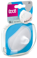 LOVI Skin Touch S (versija GB) krūšu galu aizsargi, 2 gab.
