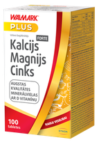 WALMARK   Kalcijs Magnijs Cinks Forte Plus tabletes, 100 gab.