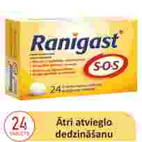 RANIGAST   SOS košļājamās tabletes, 24 gab.