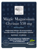 NEW NORDIC Magic Magnesium Glycinat tabletes, 60 gab.