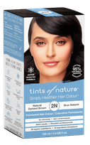 TINTS OF NATURE T2N Natural Darkest Brown matu krāsa, 130 ml