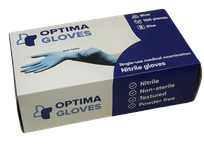 OPTIMA S Izmērs, Zili, nitrila cimdi, 100 gab.