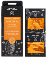 APIVITA Express Beauty With Honey (8 ml) sejas maska, 2 gab.