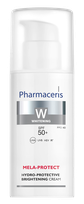 PHARMACERIS W Mela-Protect Spf 50+ Hydro-Protective Brightening sejas krēms, 50 ml