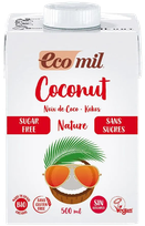 ECOMIL Bio Coconut Milk, Sugar-Free dzēriens, 500 ml