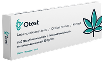 QTEST Marihuānas (THC) ātrais tests, 1 gab.