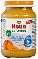 HOLLE Ķirbju un vistas biezenis, 190 g