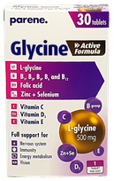 PARENE Glycine Active Formula tabletes, 30 gab.
