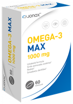 JONAX OMEGA-3 MAX 1000 mg kapsulas, 60 gab.
