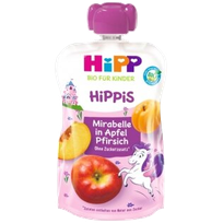 HIPP ābolu, plūmju, persiku, no 1gada biezenis, 100 g