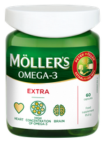 MOLLERS Omega-3 Extra kapsulas, 60 gab.