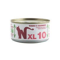 NATURAL CODE XL 10 Tuncis Un Skumbrija mitrā barība, 170 g