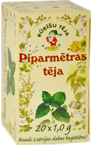 RŪĶĪŠU TĒJA Piparmētras tēja 1 g paciņas, 20 gab.