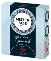 MISTER SIZE 60/195 mm prezervatīvi, 3 gab.