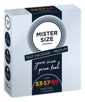 MISTER SIZE 3 izmēri 53-57-60 prezervatīvi, 3 gab.