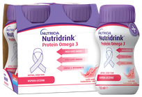 NUTRICIA Nutridrink Protein Omega3 ar ogu garšu 125 ml, 4 gab.