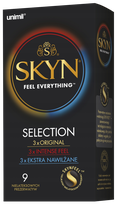 LIFESTYLES Skyn Selection prezervatīvi, 9 gab.
