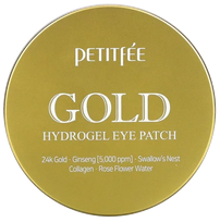 PETITFEE Gold Hydrogel acu spilventiņi, 60 gab.