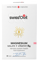 SWISS OVIT Magnesium Malate 150 mg + Vit. B6 kapsulas, 30 gab.